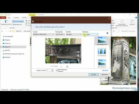 Fotos drucken unter Windows
