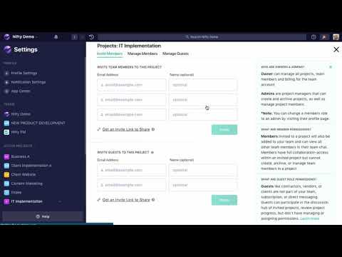 Nifty Tutorial Inviting Members To Nifty
