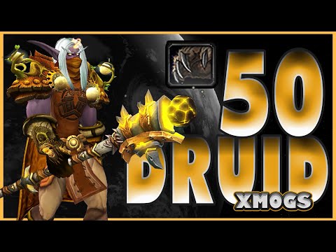 World of Warcraft BFA - 50 Unique Druid Transmog Sets