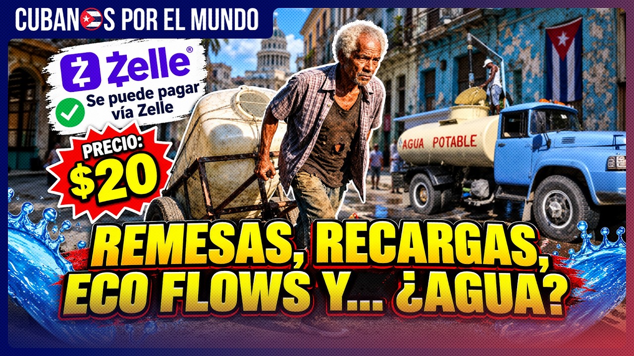 Pipas de agua en Cuba: ahora se pagan desde Estados Unidos