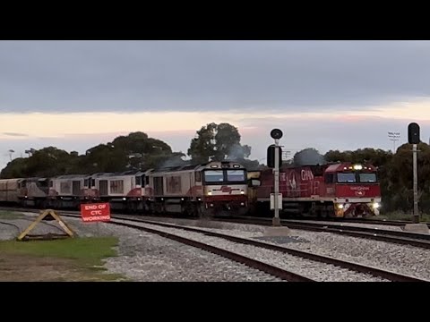 #NR74, #NR38 & #NR107 leads 7MP5 out of mile end past 7MP9