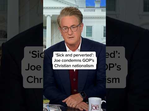 ‘Sick and perverted’: Joe condemns GOP’s Christian nationalism