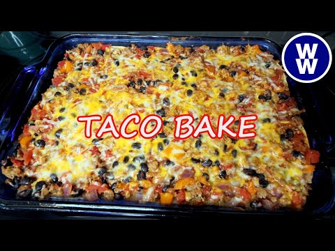 EASY Taco Bake Casserole🌮🧀 WW Friendly | Lightened Up Recipe |Weight Watchers-With Calories & Macros