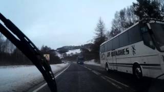 Winter Drive To Blair Atholl Highland Perthshire Scotland