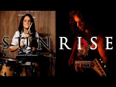 Charlie Parra ft Valendrummer (DRUMS) - Sunrise (melodic metal original song)