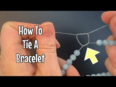 How to tie a bracelet! The best elastic bracelet knot - simple & fast!