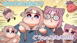 【手描き】ぐらの事が好きで好きで堪らないおかゆ【猫又おかゆ/がうるぐら/ホロライブ】【切り抜き】