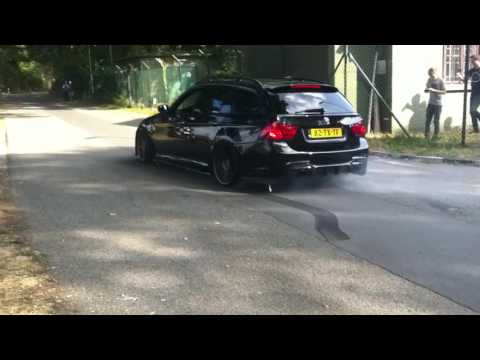 900HP BMW 335i (E91) - crazy burnout