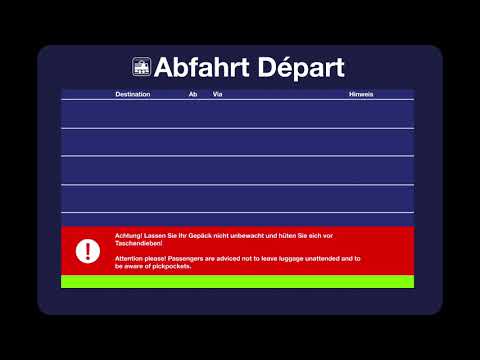 BLS / SBB Ansage - Vorsicht Taschendiebe / Pick-Pockets (De, En)