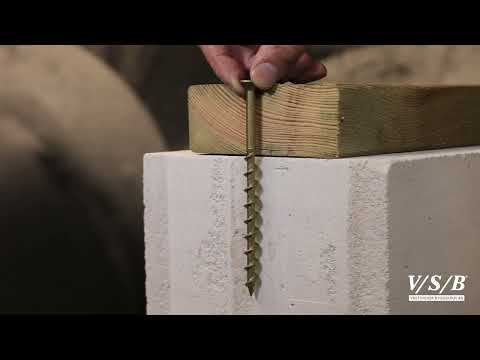 Lättbetongskruv V/S/B - monteringsanvisning