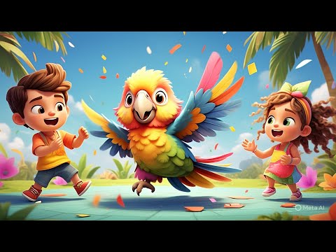 Canto del pappagallo | Filastrocca degli Uccellini Colorati | Canzoni per Bambini | Cartoni Animati
