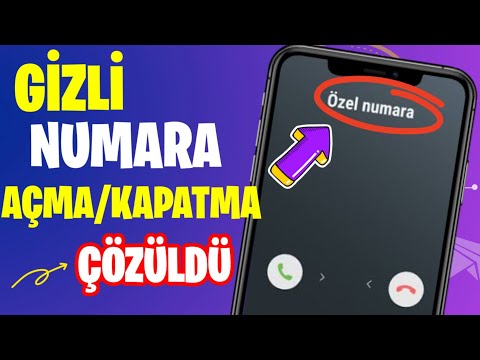 🔥 GİZLİ NUMARA AÇMA VE KAPATMA | Bütün Aramalar Özel Numara Olarak Gidiyor