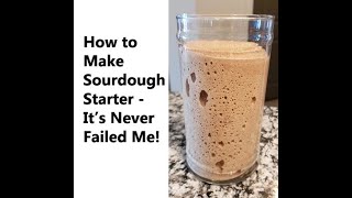 How to Make Sourdough Starter & How to Float Test it - It