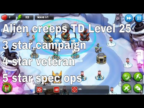 Alien Creeps TD Level 25 Without Any Extra Hero