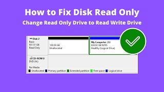 Fix Disk Read-Only Problem, Change Read-Only to Read-Write Drive.