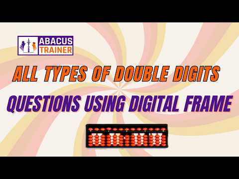 All Types of Double Digit Abacus Questions Using Digital Frame | Abacus Practice