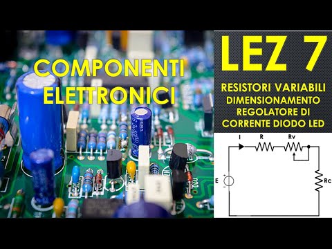 7- Variable resistors - sizing a potentiometer to adjust the brightness of an LED diode.