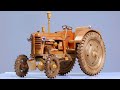 How To Make Tractor Zetor 25 1946 Out Of Wood ASMR Woodworking