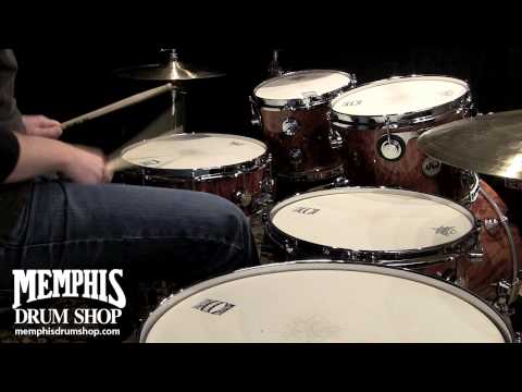 DW Collector's Series Exotic Natural Over Okoume Feather Drum Set 22/10/12/14/16/14