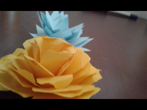 How to make a flower with paper(ANVITA OMG)