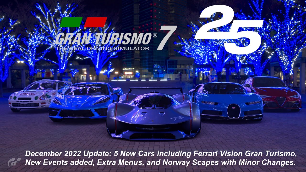 Gran Turismo 7: December 2022 Update and 25th Anniversary - 5 New Cars, New Races and Extra Menus