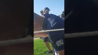 1st POV of Bryson Getting Gallery Rope'd by Marshall Video by @ahowgolfjournalist #golf #injury