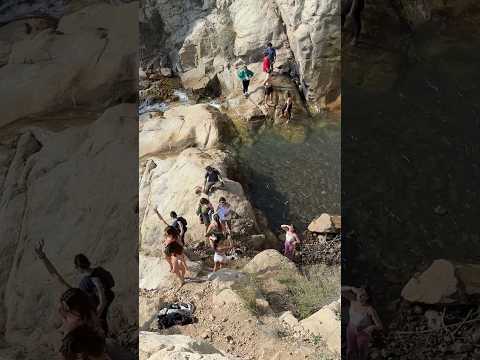 Tangerine Falls Cold Springs Pool, most fun waterfalls in Santa Barbara, CA #waterfall #santabarbara