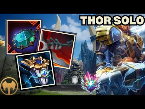 THOR BUFFS = BEST SOLO IN SMITE 2!! - Thor Deity Solo Smite 2 Gameplay