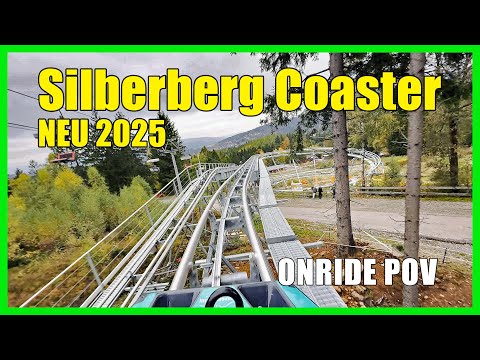 Silberberg Coaster Allwetterrodelbahn vom Typ Alpine Coaster 2.0 Onride POV in Bodenmais Bayern