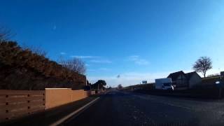 preview picture of video 'February Drive From Cupar To West Sands Beach St Andrews Fife Scotland'