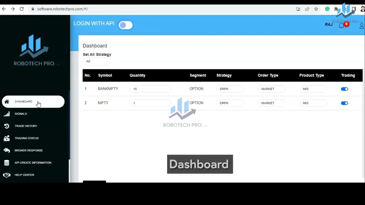 API BRIDGE - HOW TO LOGIN IN SOFTWARE.