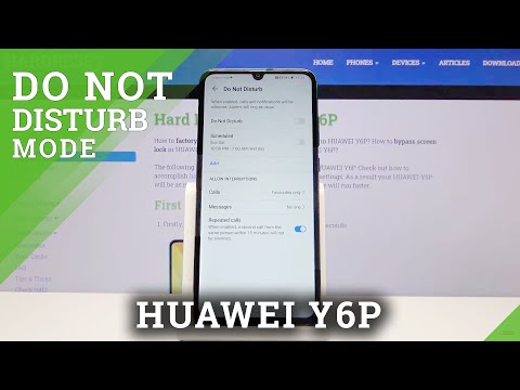 How to Activate Do Not Disturb Mode in Huawei Y6P - Mute All Sounds