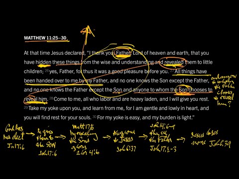 We Cannot See Jesus Without God: Matthew 11:25–30, Part 4