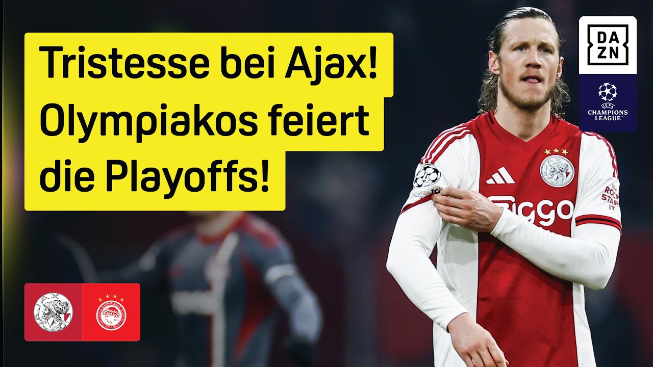 AFC Ajax 1 - 2 PAE Olympiakos SFP highlights
