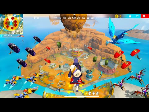 ITACHI ASCENSION EVENT😱💀SKS+MP40 99% Headshot Rate ⚡| Solo Vs Squad🪂 Full Game | Intel i5 💻 FreeFire