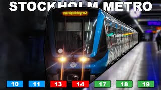 🇸🇪 Stockholm Metro - All the Lines (T-Banan) 2023 (4K)