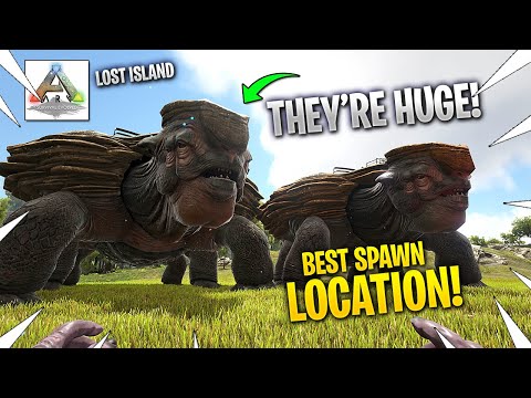 I TAMED 2 MEGACHELONS! Best Location To Find Them! ARK Lost Island