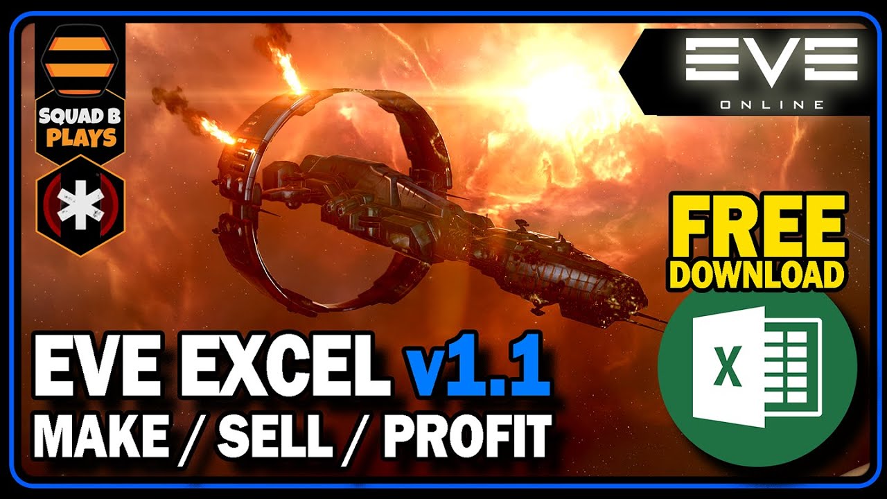 Free EVE Online Excel Tools for Industry: Invention, Manufacturing, and Market Restock