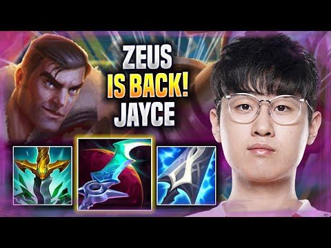 ZEUS THE JAYCE GOD IS BACK! - T1 Zeus Plays Jayce TOP vs Irelia! | Season 2022