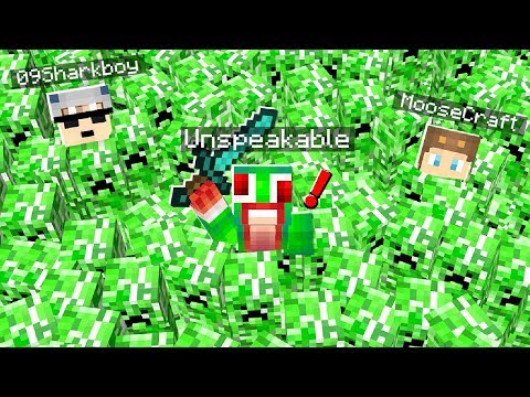 MINECRAFT HAUNTED HOUSE HIDE AND SEEK! (With UNSPEAKABLE & SHARK)