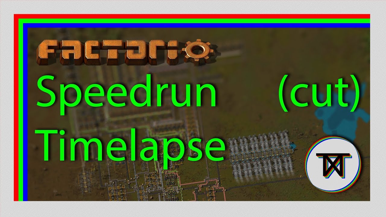 Factorio Speedrun Timelapse (edited version)