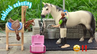SCHLEICH UNBOXING! | 2014 WASH AREA (42104) | SCHLEICH PONIES