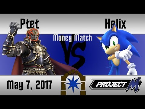 Project M @ DVG #6 - Ptet (Ganondorf) vs Helix (Sonic) - Money Match