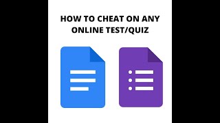 HOW TO CHEAT ON ANY ONLINE TEST GOOGLE FORMS/DOCS/SLIDES/SHEETS