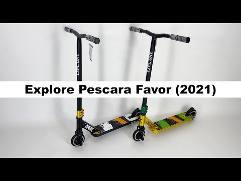 Трюковый самокат Explore Pescara Favor HIC золотистый + пега - фото 1 - id-p1411053126