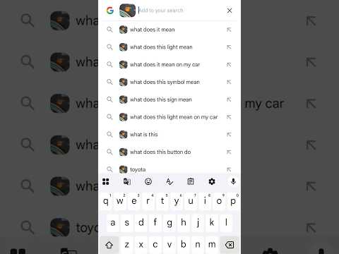 Mystery light on your dash? Open the Google app, tap Lens and snap a pic for an instant diagnosis