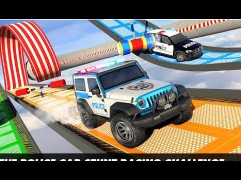 Police Prado Car Stunt Racing- Ramp Car Stunts 3D Android Gameplay.