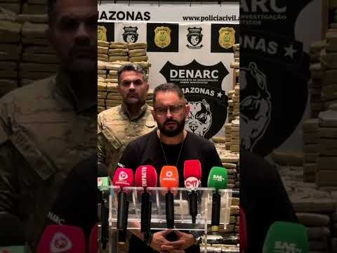 🚨 Denarc apreende cerca de 1,5 tonelada de skunk durante operação em Novo Airão.