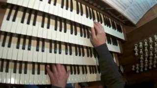 devils gallop (Dick Barton theme) on the organ