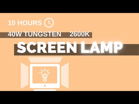 40W Tungsten screen lamp  - 10h - (16:9) - NO Sound - a simple screen for 10 hours [screen tools]